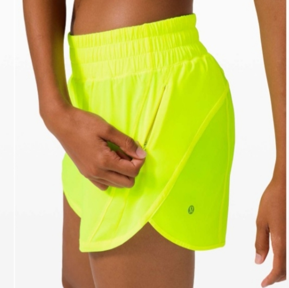 Lululemon Track That 5" Short Size 2 Highlight Yellow Running Swift Lulu W7ATBS
